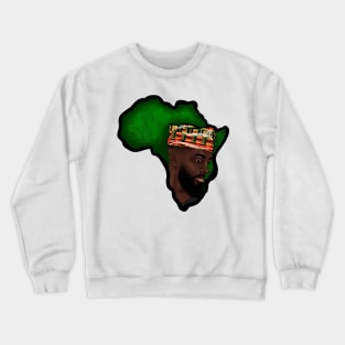 Africa Map African Man Melanin Excellence. Crewneck Sweatshirt